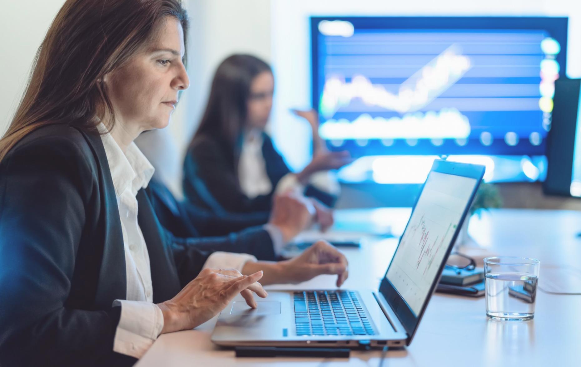 Gráfico de profundidad de mercado analizado en sesión de trading